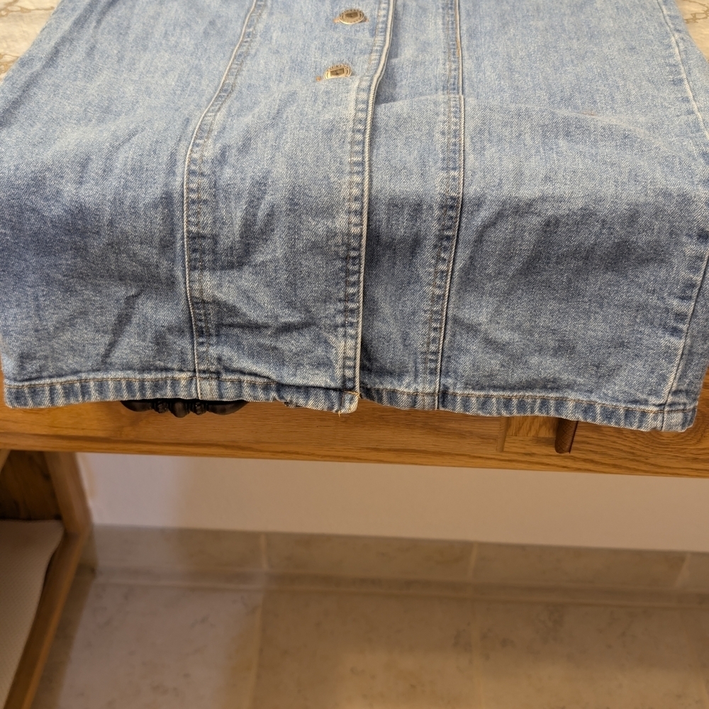 Carolina Blues Vintage Denim Button-Down Dress Size 7/8 100%cotton - Picture 4 of 9